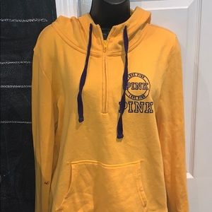Victoria’s Secret Gold quarter zip sweatshirt